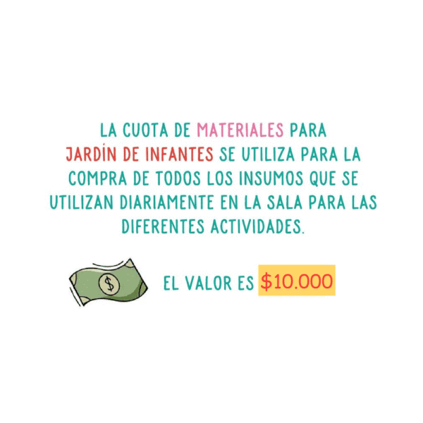 Pago de Materiales Jardín